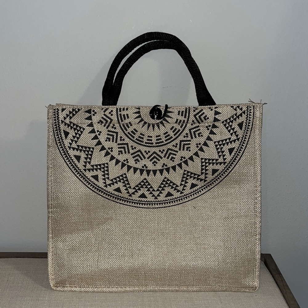 Linen Boho Tote Bag NWOT